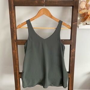 Reversible Olive Green Women's Tank Top